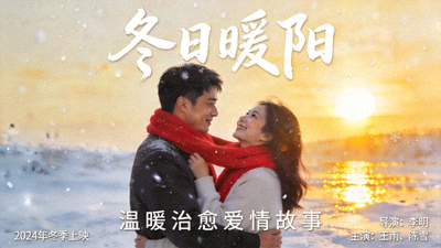 国产爱情电影《冬日暖阳》海报 - 温暖治愈爱情故事