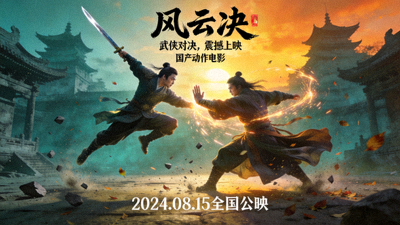 国产动作电影《风云决》高清海报 - 武侠对决精彩场面